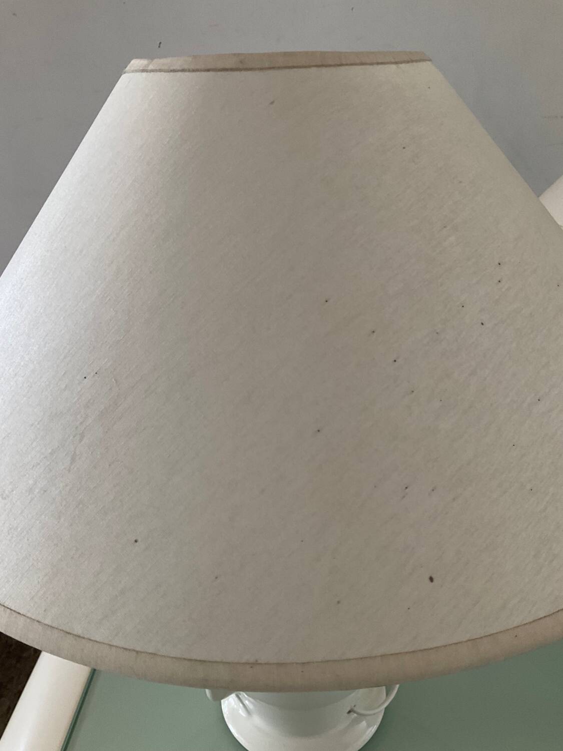 Paire de lampes vintage en céramique