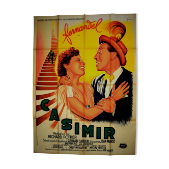 Affiche originale cinéma "Casimir " 1950 Fernandel