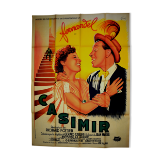 Original movie poster "Casimir " 1950 Fernandel