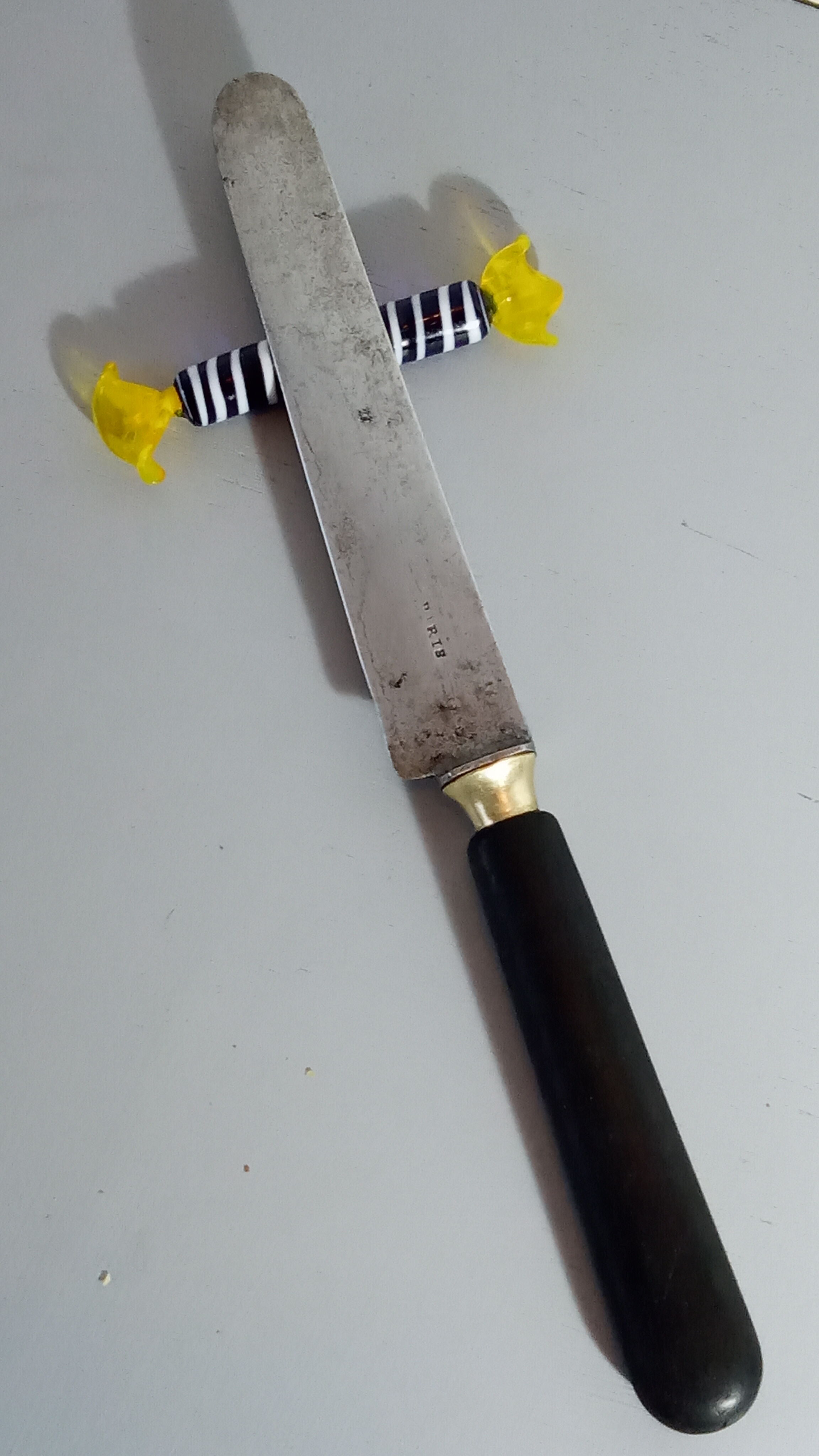 Set de 9 porte-couteaux en verre filé