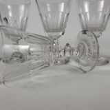 6 crystal glasses of Baccarat / Saint Louis model Cato