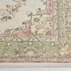 Tapis persan floral vert clair et beige, 204x320 cm
