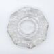 Vintage Cut Glass Ashtray, Diamond Shape, Clear Crystal, Mid Century Modern