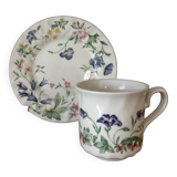 Crown Clarence English porcelain cup and dessert plate