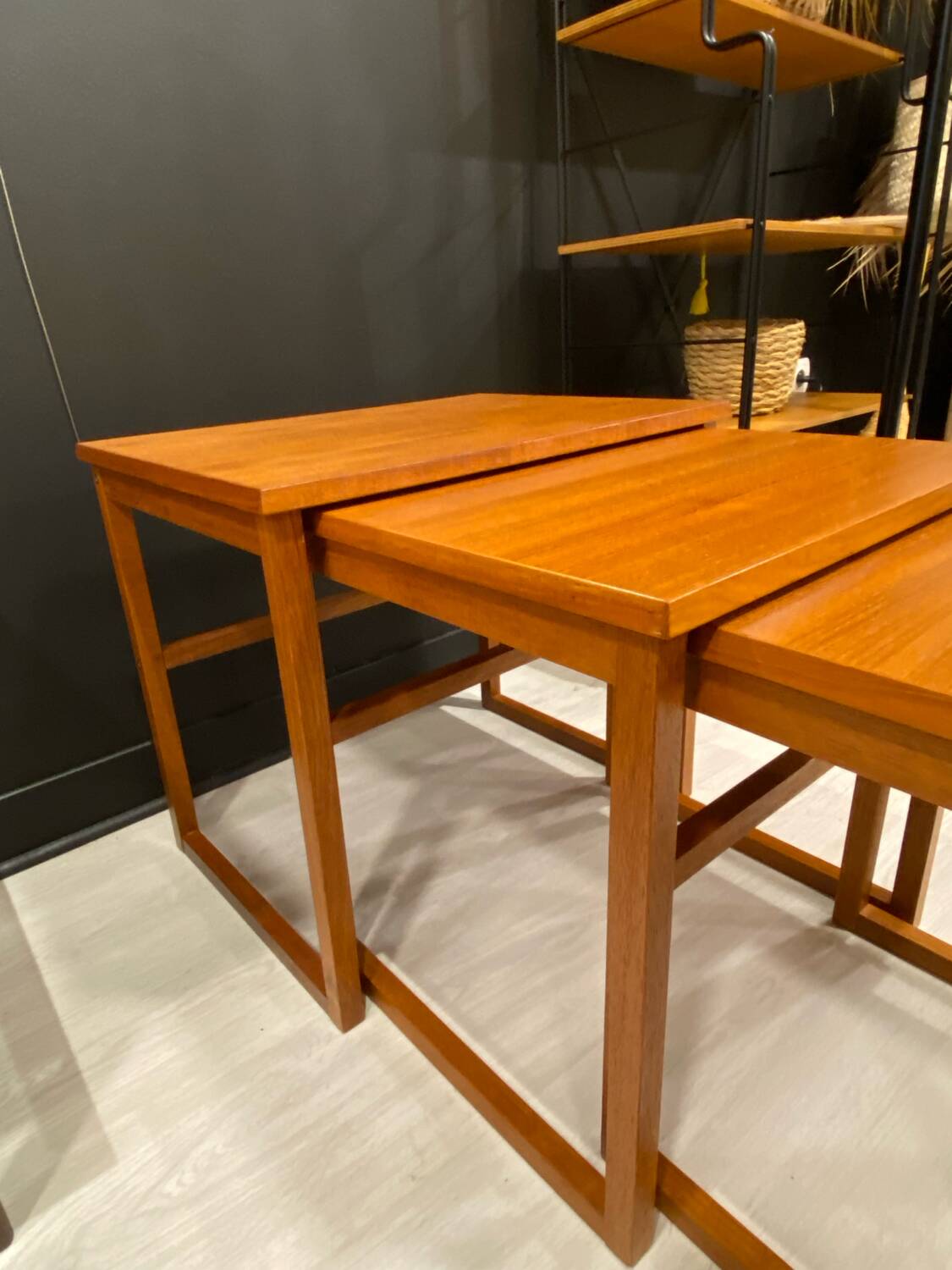 Scandinavian nesting table BRDR Furbo 1970