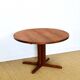 Scandinavian round teak dining table 1960