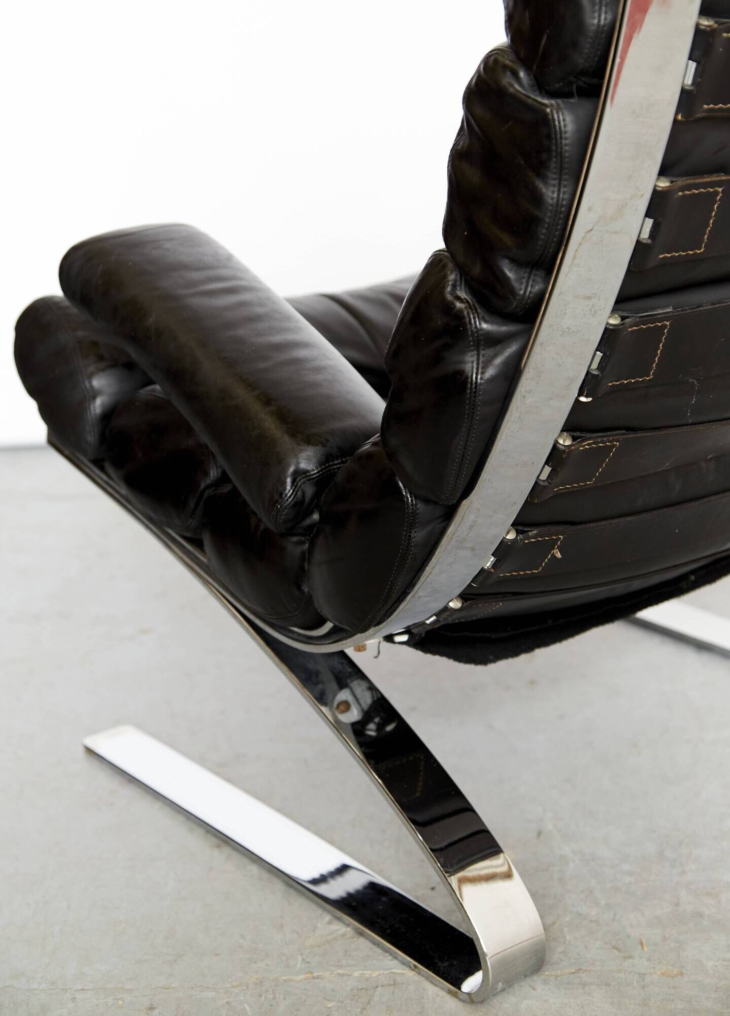 Sinus Armchair with Ottoman by Reinhold Adolf & Hans-Jürgen Schräpfer for Cor