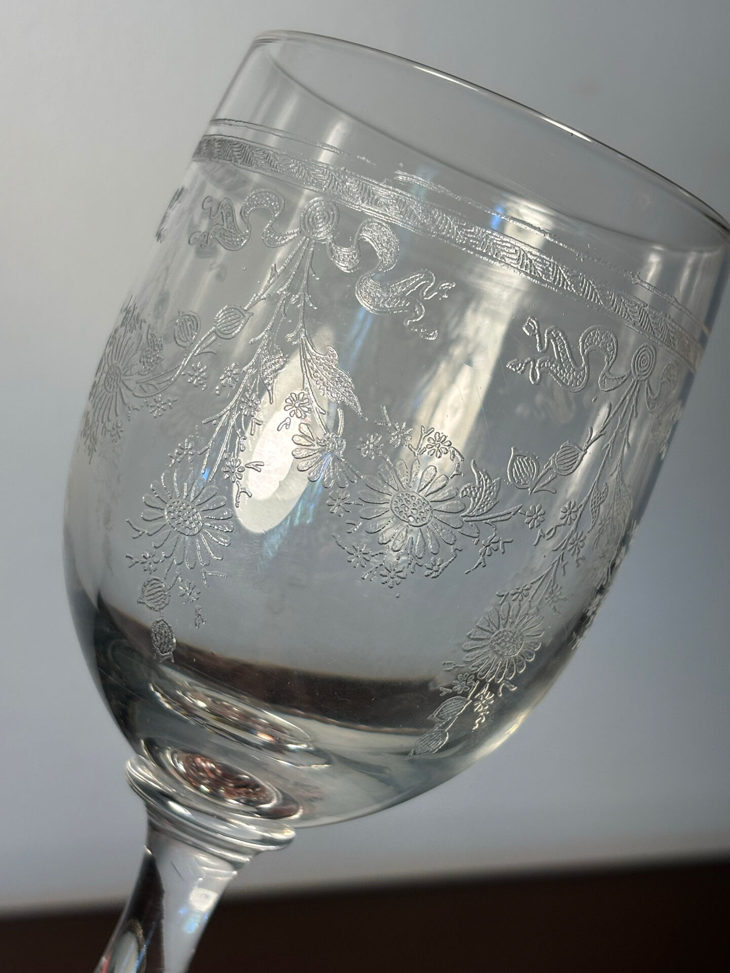 Verre à eau Meisenthal début du 20eme