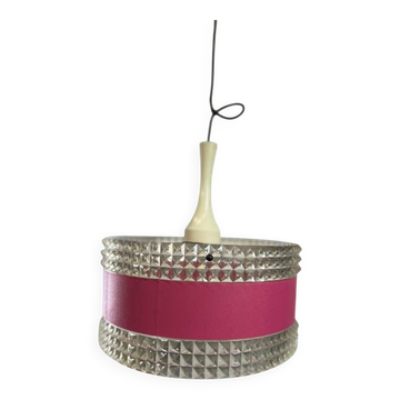 Vintage space age pink chandelier / suspension