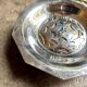 Coquillor butter dish in silver metal