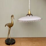 Vintage lamp lamp in white opaline