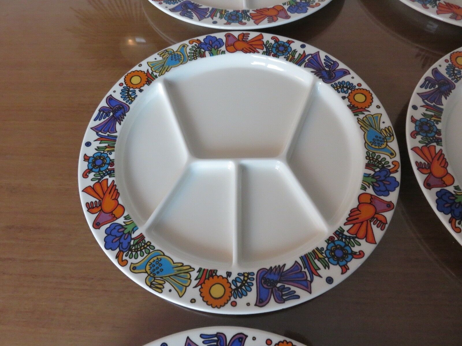 6 plates Acapulco Villeroy & Boch years 70
