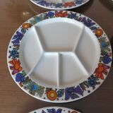 6 plates Acapulco Villeroy & Boch years 70