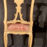 Pair of gilded wooden chairs