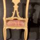 Pair of gilded wooden chairs