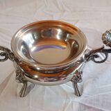 Candélabre brûle parfum en métal argenté, style Art nouveau, fin XIX