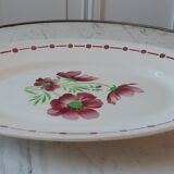 Oval dish Digoin Sarreguemines model "Madelon" years 30-40