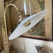 Italian lamp in brass and opaline sliding arm 67cm