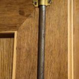 Antique Biedermeier style walnut wardrobe – Gendarme hat pediment