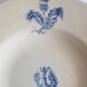 Hollow plate Luneville Keller Guerin thistle cross of Lorraine