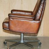 De Sede DS35 executive chair vintage leather Mid-Century Modern style