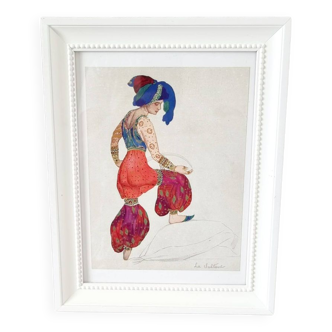 Sketch of Léon Bakst's Costumes for the 1921 Russian Ballet Original of L'Illustration de Franc