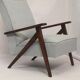 Scandinavian armchair in beech 60s