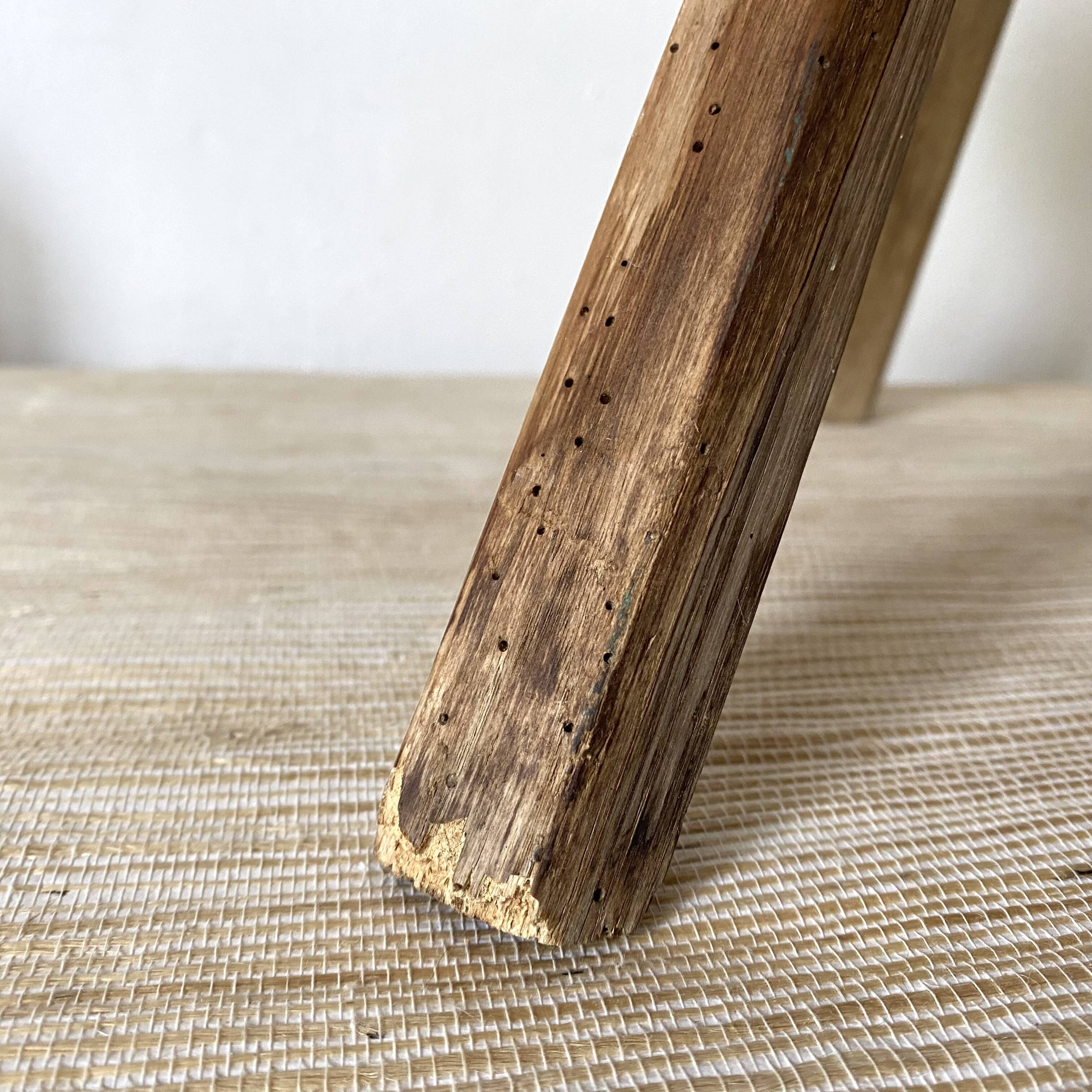 Brutalist tripod farm stool