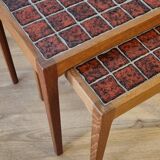 Teak nesting tables and some