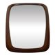 Vintage Large organic Danish mirror in teak