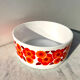 Rainbow bowl lotus orange and red vintage 70s tbe