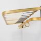 Golden coat rack from the 20th century, Germany, Europe, 1960s.
