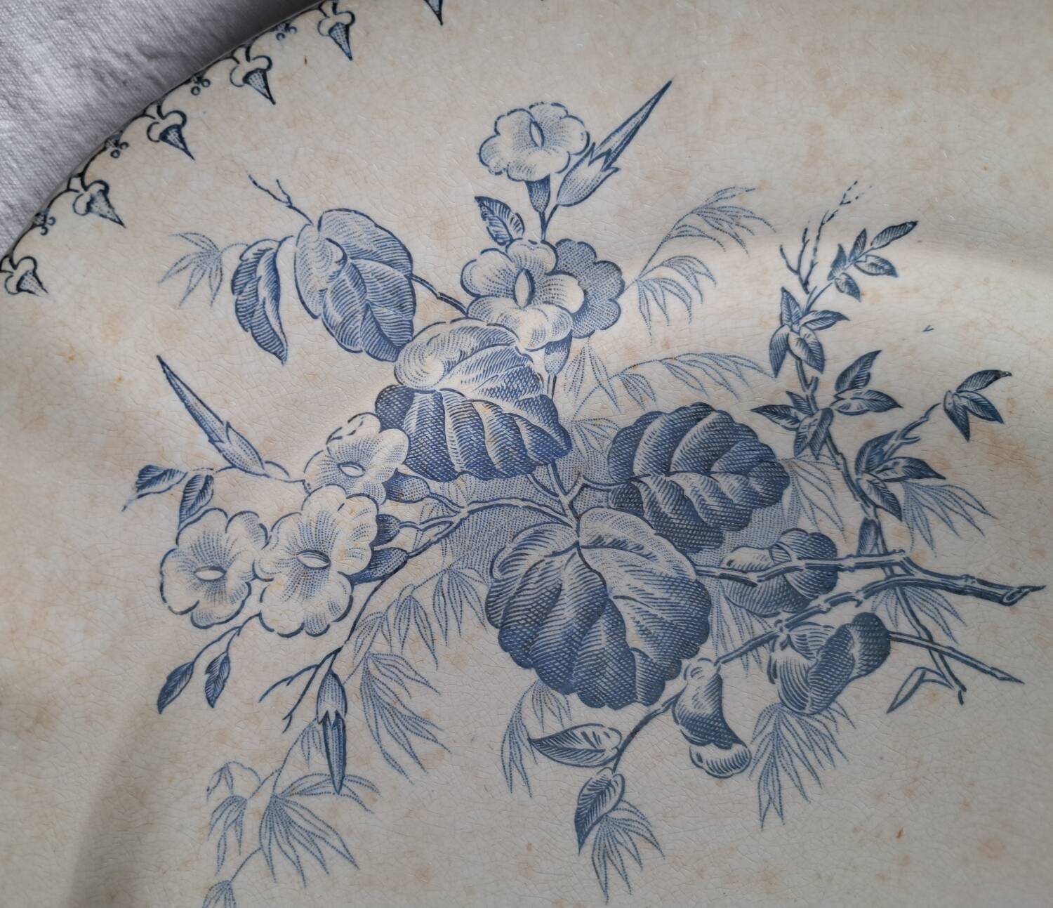 Large ironstone pattern platter