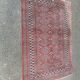Persian wool rug in burgundy red diamonds 135x200cm
