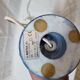 Blue marble lamp stand, 1970
