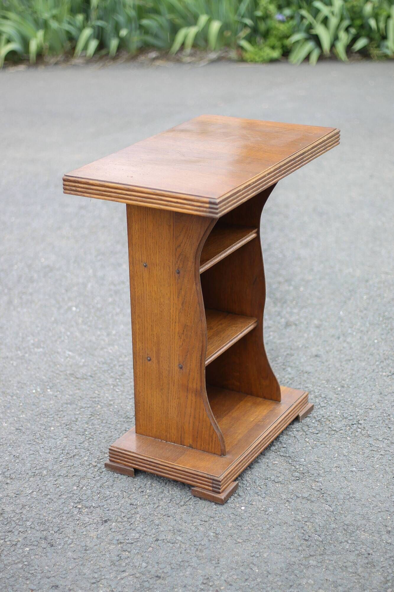 Vintage wooden furniture, wooden console, altar, end table, desk