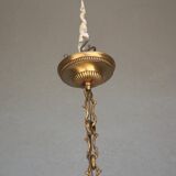 Gilded tassels time 1900 bronze chandelier