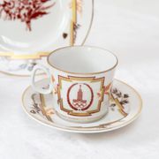 Russian porcelain coffee service Lomonosov Moscow 1980 Olympic Games
