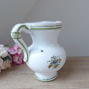 Pichet Cruche Carafe Faïencerie Moustiers Signed Lallier Vintage