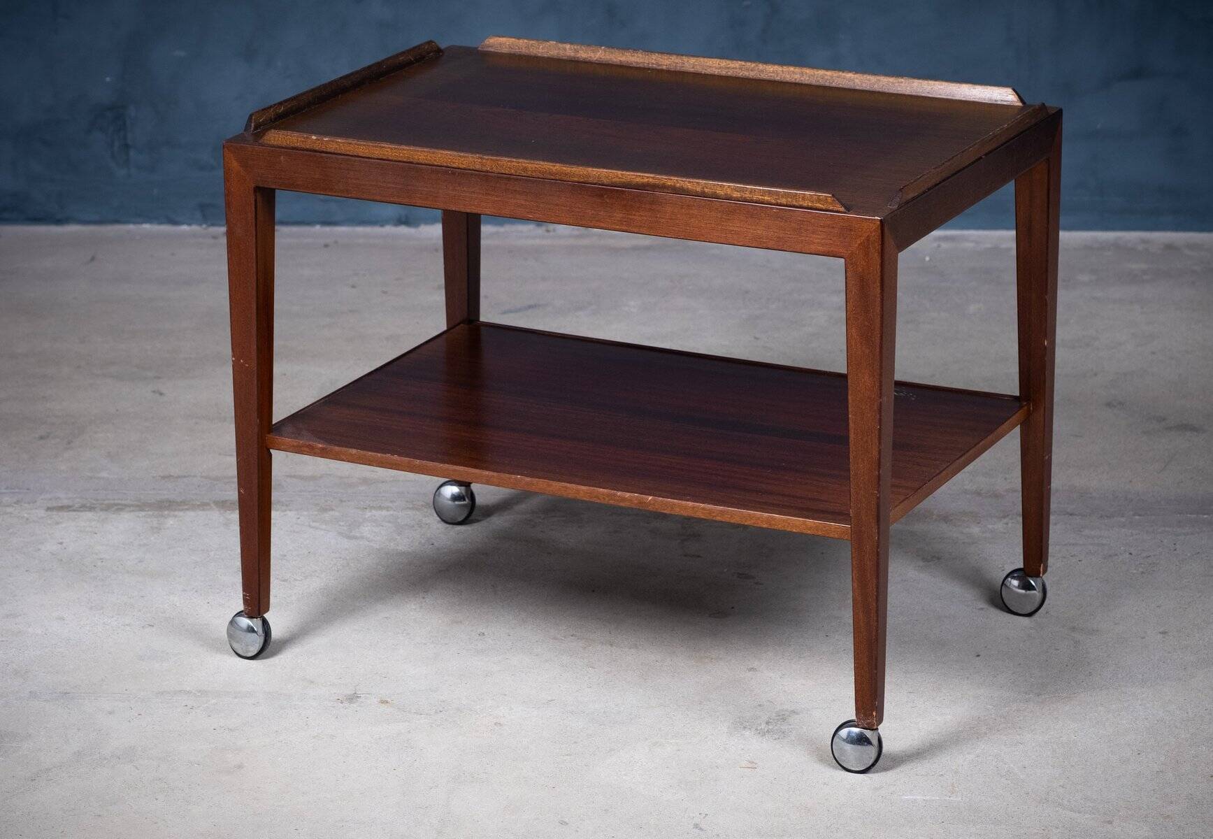 Serving Cart by Severin Hansen for Haslev Møbelfabrik, 1950s