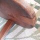 Solid wood farm bench