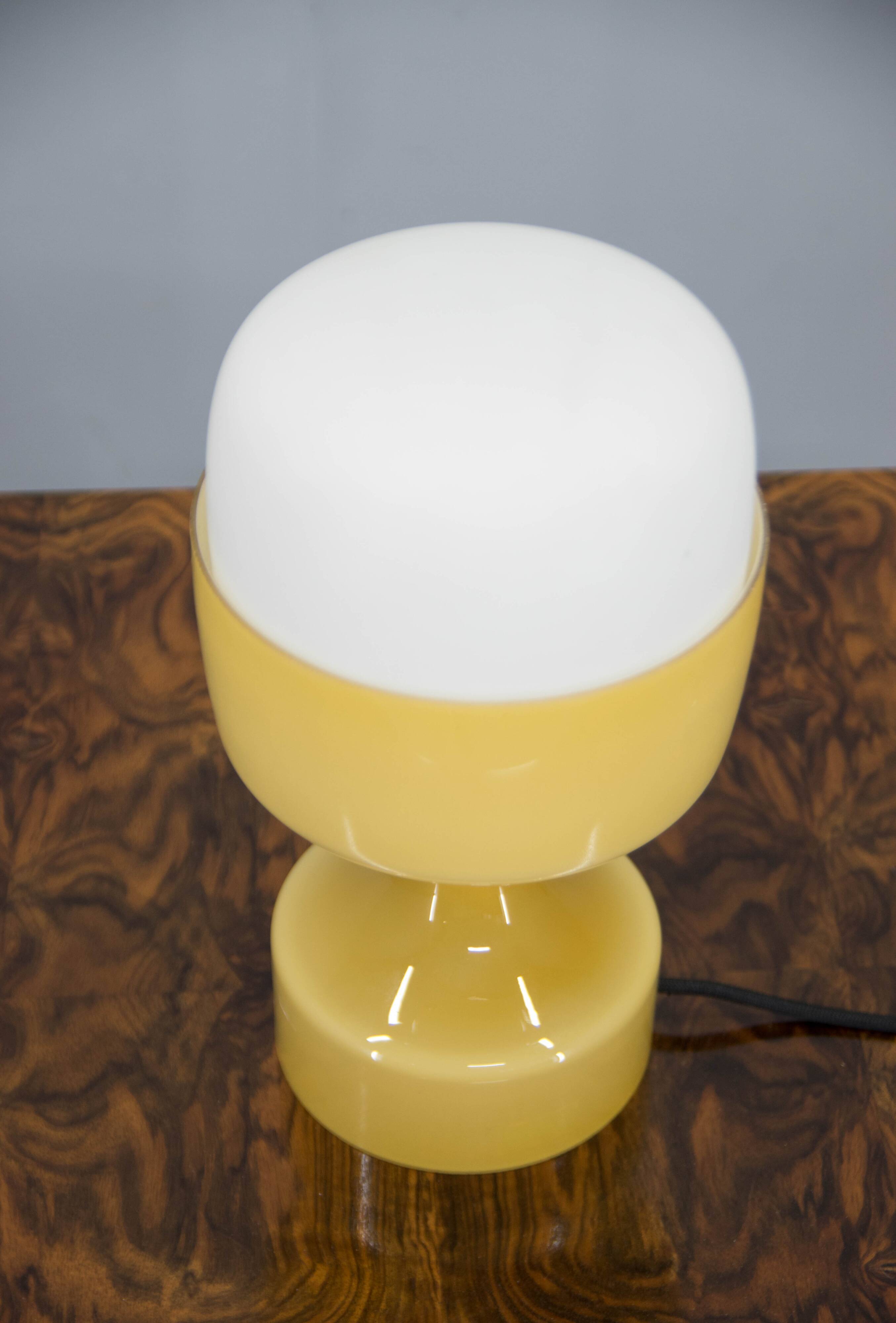 Mid-Century All Glass Table Lamp by Karel Volf, 1970s