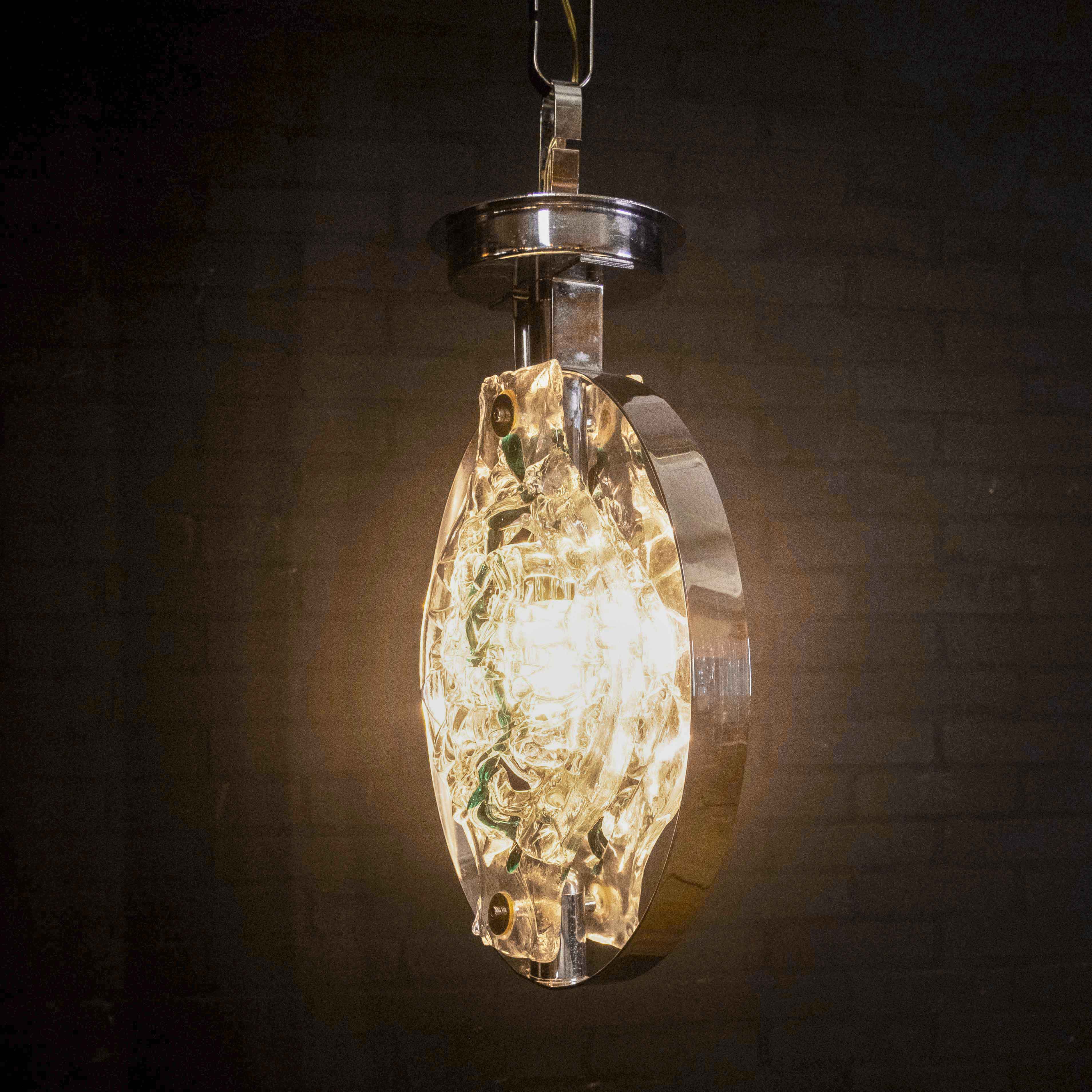 Ceiling Lamp in Murano Glass by Toni Zuccheri