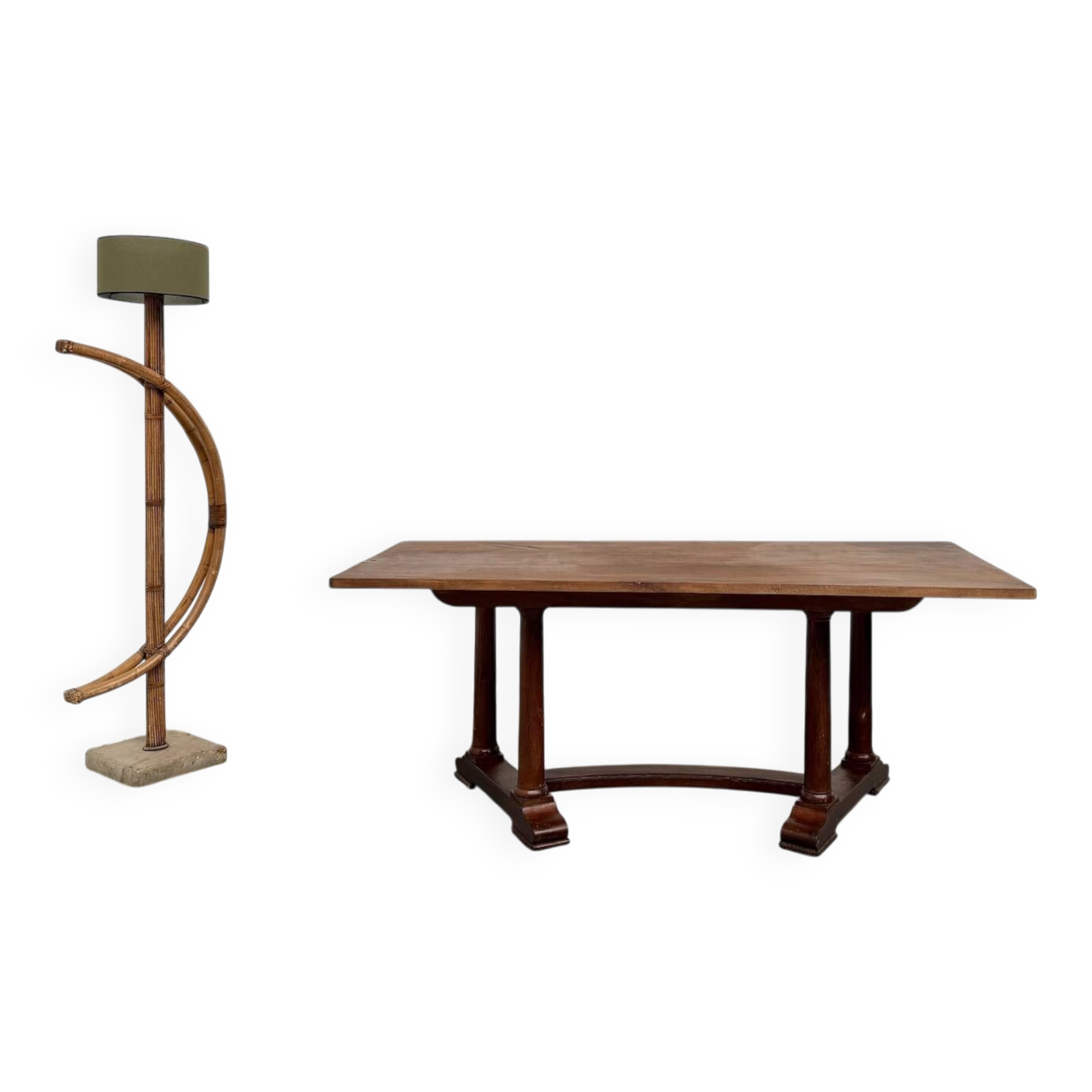 Art Deco dining table or desk in oak and beech – 1930s