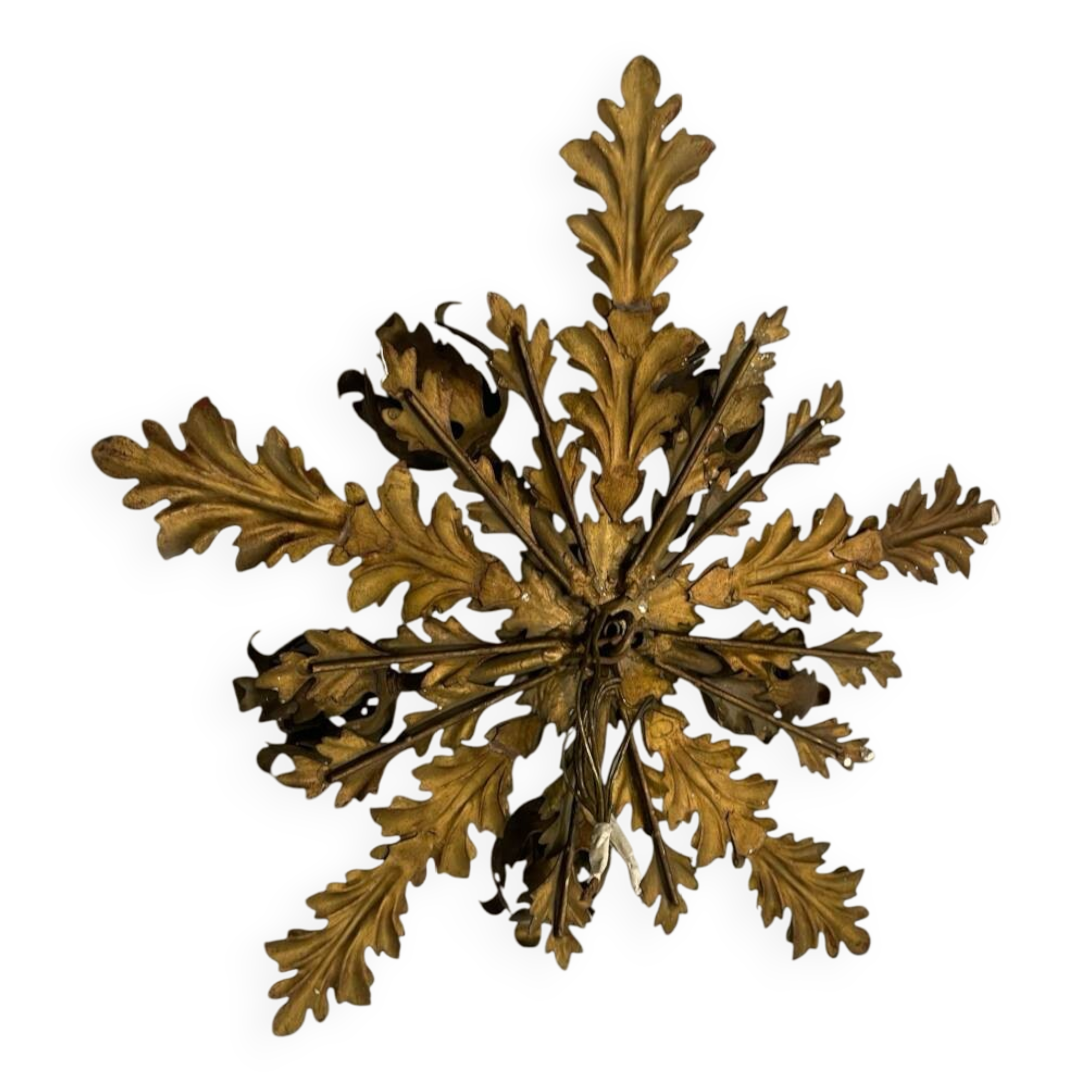 Tole Florentine Vintage Flushmount