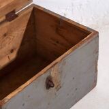 Small antique chest with grey patina (c.1920) #12