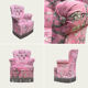Vintage pink frog chair