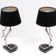 Pair of Eichholtz table lamps with stirrups from 1980s