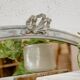 Old gray ornamented mirror, 77x94 cm