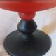 Glass paste cup signed Shneider
